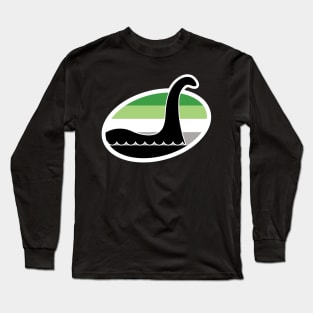 Aromantic Nessie Cryptid Pride Long Sleeve T-Shirt